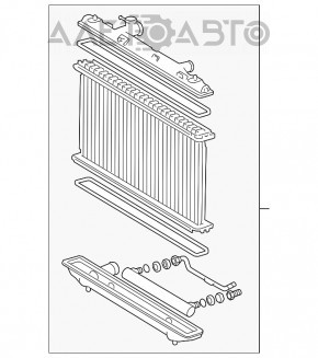 Радиатор охлаждения вода Toyota Camry v40 hybrid