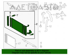 Radiator de apă de răcire Toyota Sienna 04-10