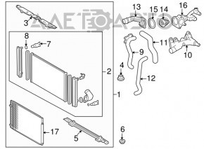 Radiator de apă de răcire Toyota Sienna 04-10