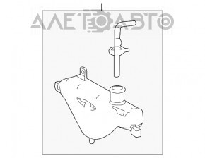 Rezervor de expansiune pentru răcirea motorului Lexus IS250 14-20 fără capac