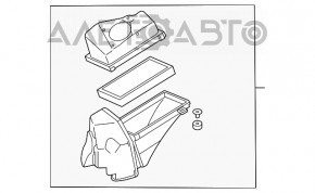 Corpul filtrului de aer Nissan Murano z50 03-08