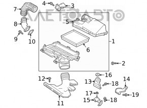 Corpul filtrului de aer Infiniti QX50 19-