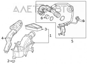 Conducta de aer pentru colectorul Infiniti QX30 17-