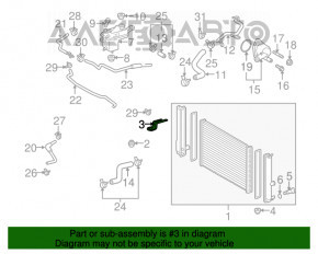 Suport radiator dreapta sus Toyota Prius 30 10-15