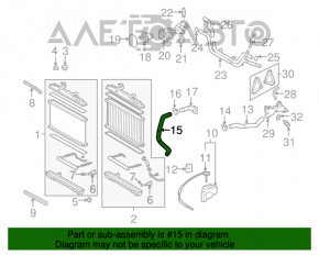 Racordul de răcire inferior pentru Lexus ES350 07-12, nou, original