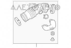 Conducta de aerisire dreapta pentru Infiniti Q50 14-15 3.7