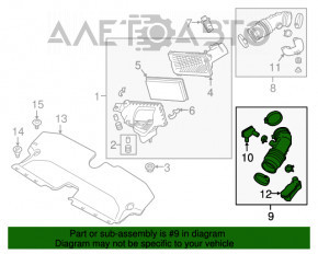 Conducta de aer stânga Infiniti Q50 14-15 3.7