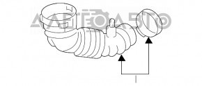 Conducta de aer stânga Infiniti Q50 16- 3.0