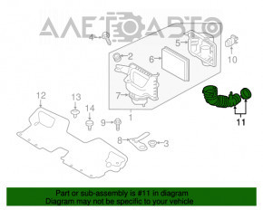 Conducta de aer stânga Infiniti Q50 16- 3.0