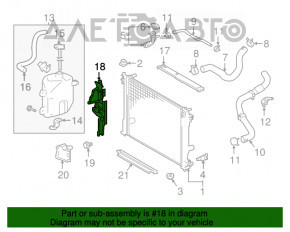 Дефлектор радиатора правый Toyota Camry v70 18-24 LE\XLE OEM