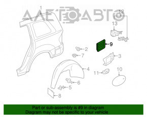 Placă de ventilație stânga Mercedes W164 ML