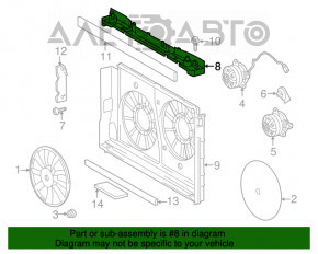 Grila radiatorului superioara Toyota Prius 30 10-15