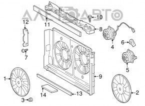 Grila radiatorului superioara Toyota Prius 30 10-15