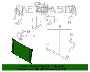 Radiator de răcire apă Mini Cooper Countryman R60 10-16 1.6