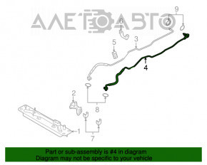 Teava radiatorului de transmisie automata pentru admisie BMW X5 E70 11-13 3.0