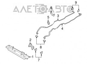 Teava radiatorului de transmisie automata pentru admisie BMW X5 E70 11-13 3.0