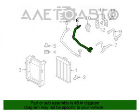 Furtunul de retur al radiatoarelor de ulei superior pentru BMW X5 E70 07-13