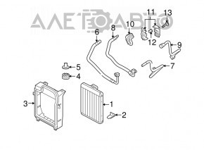 Furtunul de retur al radiatoarelor de ulei superior pentru BMW X5 E70 07-13