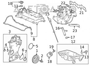 Коллектор впускной Honda Accord 13-17 hybrid