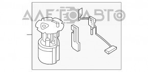 Pompă de combustibil, pompă de benzină, colector asamblat Infiniti Q50 14-15 3.7