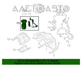 Pompă de combustibil, pompă de benzină, colector asamblat Infiniti Q50 14-15 3.7