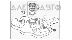 Топливный бак Honda HR-V 16-22 FWD