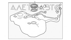 Rezervorul de combustibil Acura MDX 14-16 pre-restilizare