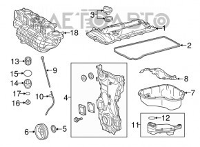 Коллектор впускной Toyota Highlander 14-19 2.7