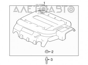 Capacul motorului Honda Accord 13-17 3.5 se potrivește cu fixare peste ruptură.