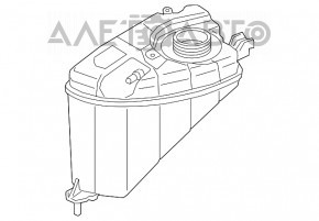 Rezervorul de expansiune al sistemului de răcire mare pentru BMW 5 G30 17-23, nou, original OEM