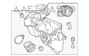 Корпус воздушного фильтра Honda Accord 18-22 2.0 hybrid надломы