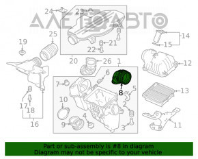 Воздуховод первый Honda Accord 18-22 2.0 hybrid