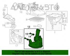 Rezonator de aer Honda Accord 13-17 3.5