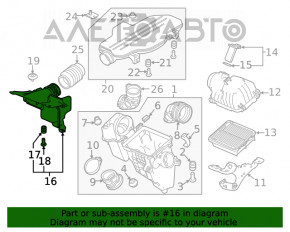 Receptor de aer Honda Accord 18-22 2.0 hibrid nou OEM original