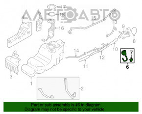 Крышка заливной горловины бензобака Nissan Murano z51 09-14