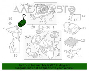 Conducta de aer de la admisia de aer pentru Honda Accord 18-22 2.0 hibrid