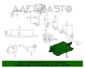 Canistra cu absorbant de carbon Honda Accord 18-22 2.0 hibrid, complet asamblată