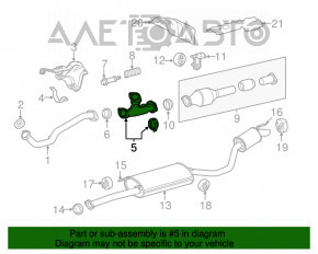 Tubul de admisie de conectare Toyota Highlander 14-16 3.5