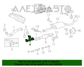 Приемная труба передняя Lexus RX350 10-15