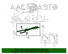 Catalizatorul de pe partea de mijloc a traseului de evacuare pentru Lexus LS460 LS600h 07-09, aftermarket