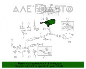 Silentioză spate cu teacă dreapta pentru Toyota Camry v40 3.5