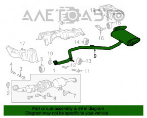 Silentioză spate cu butoaie Toyota Prius 50 16-