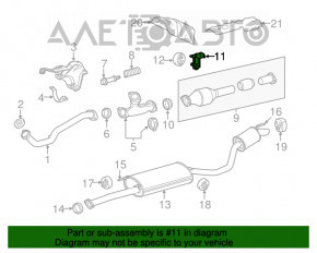 Suport intermediar pentru tăcere Toyota Highlander 14-19