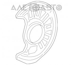 Capac disc de frână față stânga Mercedes CLA 14-19