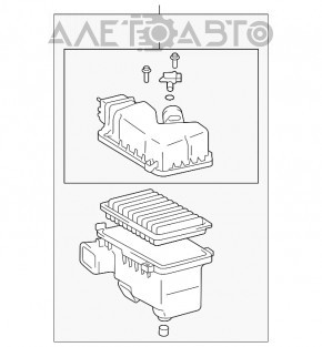 Corpul filtrului de aer pentru Lexus RX400h 06-09, partea inferioară.