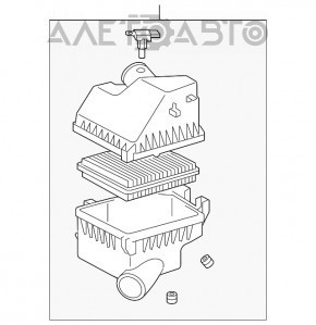 Corpul filtrului de aer Toyota Rav4 06-12