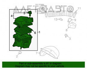 Корпус воздушного фильтра Lexus IS250 IS350 06-13