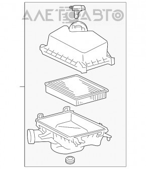 Corpul filtrului de aer Lexus ES300h 13-18