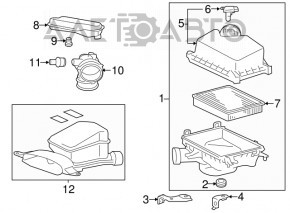 Corpul filtrului de aer Lexus ES300h 13-18