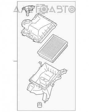 Corpul filtrului de aer Lexus CT200h 11-17